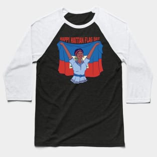 Happy Haitian Flag Day Celebration Haiti Baseball T-Shirt